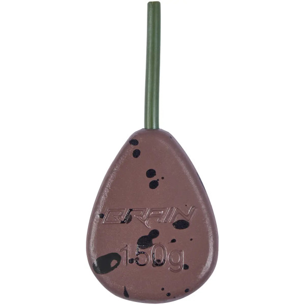 Грузило Brain In-Line Flat Lead 110g 2шт/уп brown