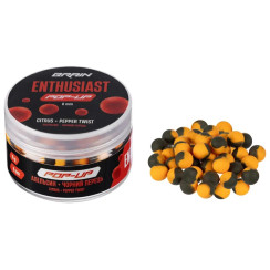 Бойлы Brain Enthusiast Pop-Up Citrus Pepper Twist (Апельсин-Чорный перец) 10mm 15g