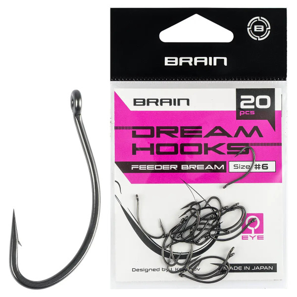 Крючок Brain Dream Hooks Feeder Bream #12 (20шт/уп)