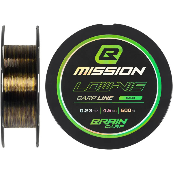 Brain Mission Carp Line (Camo) 600m 0.30mm 7.6kg