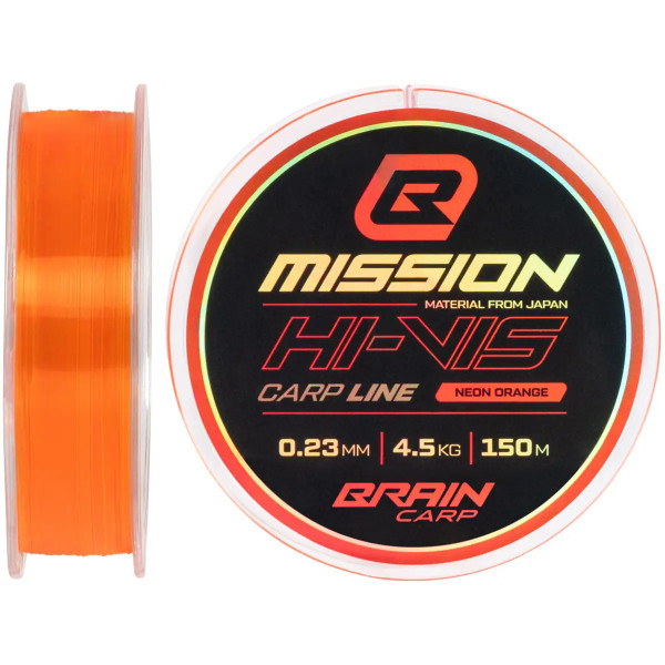 Brain Mission Carp Line (Neon Orange) 150m 0.35mm 9.7kg