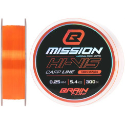 Brain Mission Carp Line (Neon Orange) 300m 0.23mm 4.5kg
