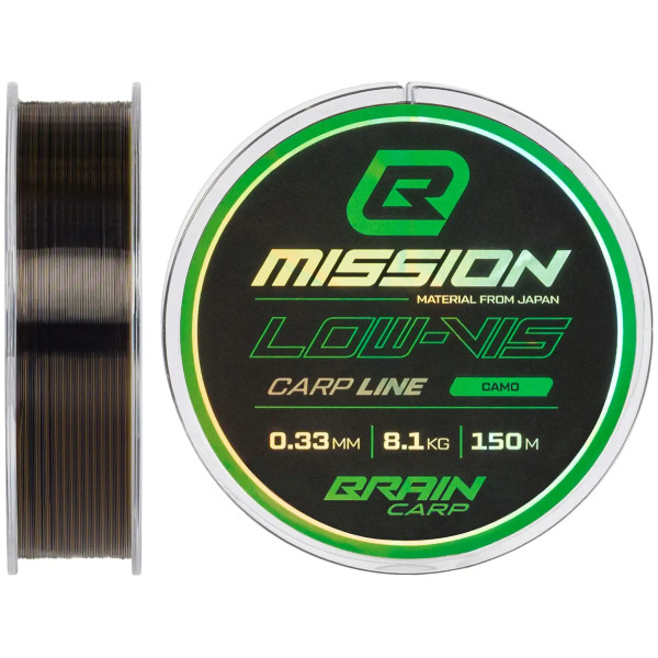 Brain Mission Carp Line (Camo) 150m 0.25mm 5.4kg
