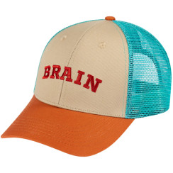 Кепка Brain Red Logo 60 Beige/coffee