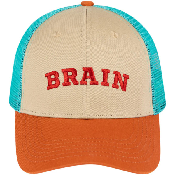 Кепка Brain Red Logo 60 Beige/coffee