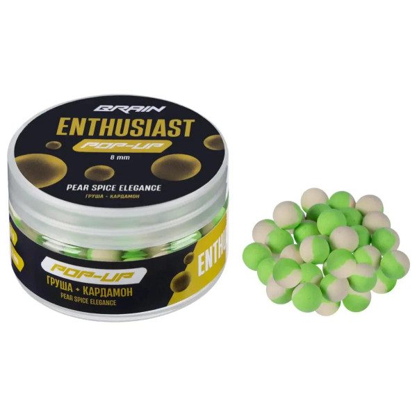 Boilies Brain Enthusiast Pop-Up Pear Spice Elegance (Pear-Cardamom) 10mm 15g