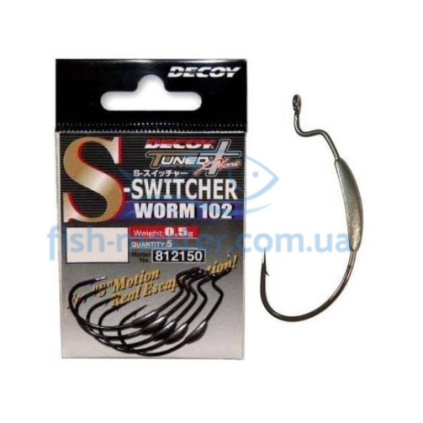 Гачок Decoy Worm 102 S-Switcher 4/0, 4шт