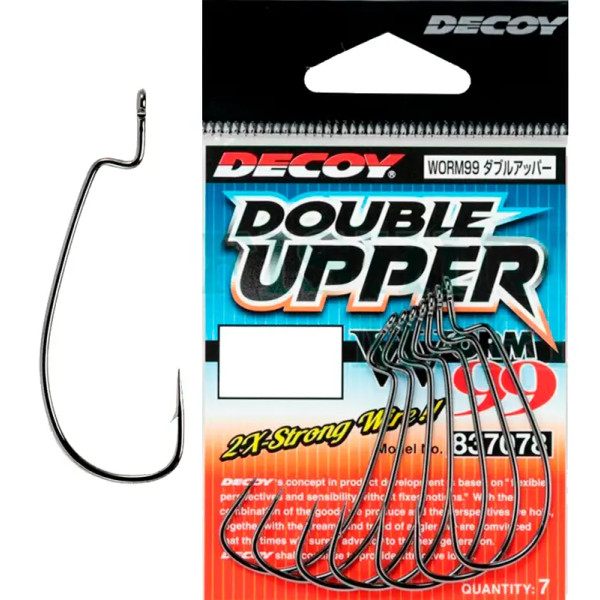 Крючок Decoy Worm 99 Double Upper 2/0, 7шт