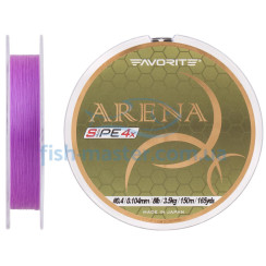 Шнур Favorite Arena PE 4x 150м (purple) #0.4/0.104mm 8lb/3.5kg