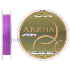 Шнур Favorite Arena 4x 100m (purple) #0.2/0.076mm 5lb/2.1kg