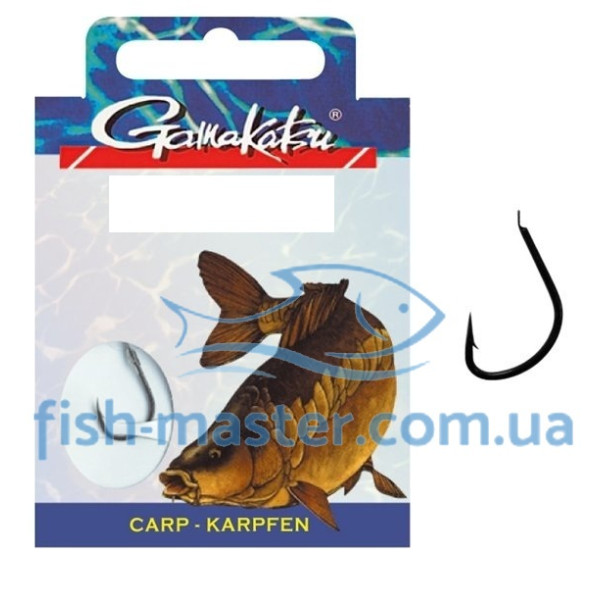 Гачок Gamakatsu BKD-3510F Carp 85cm Black #8 10шт 0.24mm