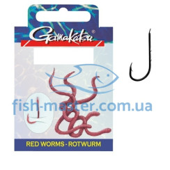 Hook Gamakatsu BKD-5260B Red Worms 60cm Bronze #6 10pcs 0.22mm