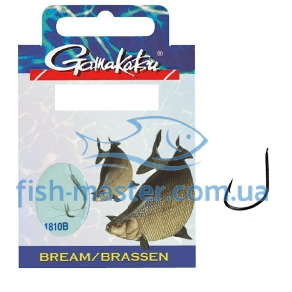 Гачок Gamakatsu BKS-1810B Bream Feeder 75cm Bronze #10 10шт 0.16mm