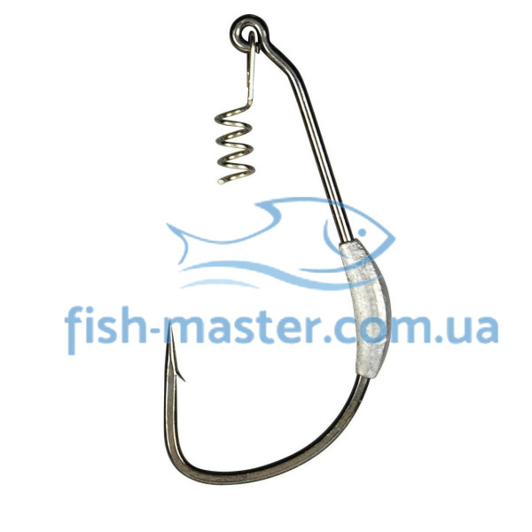 Гачок Gamakatsu офсетний Weighted Superline Spring-Lock 3.5gr #4/0 4шт