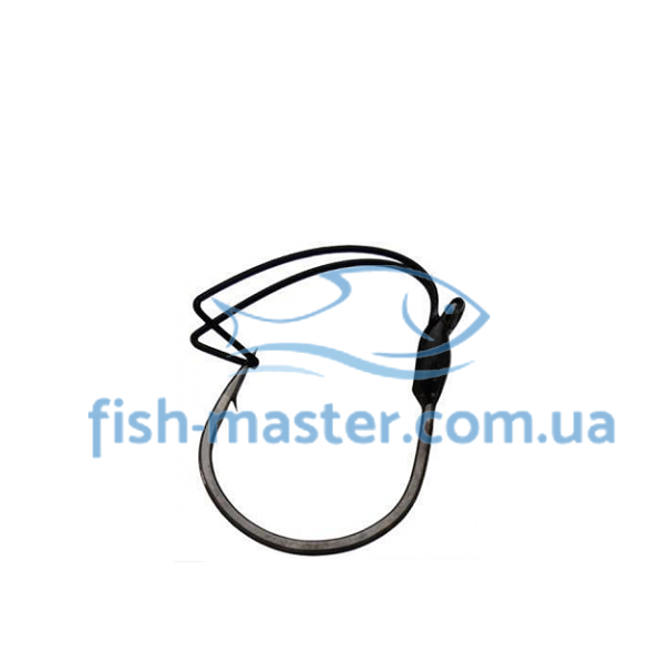 Гачок Gamakatsu Worm 318 Wacky Weedless Black #2/0 4шт