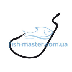 Гачок Gamakatsu офсетний Worm 324 Black #8/0 5шт