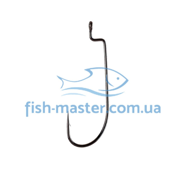 Гачок Gamakatsu офсетний Worm 34 Black #6/0 4шт