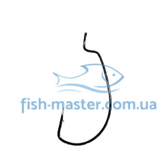 Gamakatsu Worm 39 Black #1 Offset Hook, 10 pcs.