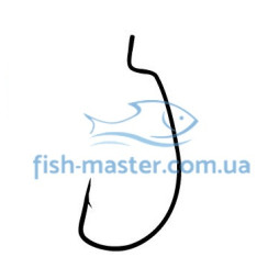 Gamakatsu Worm Offset EWG Silicon Stopper Black #4 Hook, 5 pcs.