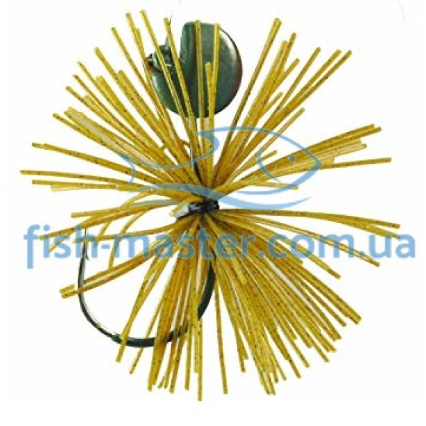 Крючок Gamakatsu Rubber Jig Wacky Head Green Pumpkin 3.5g 2шт