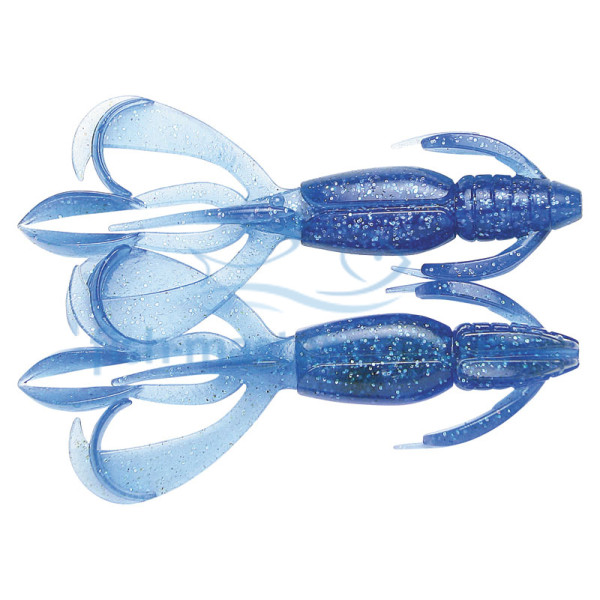 Keitech Crazy Flapper 3.6" Silicone (7 pcs/pack) Color: 301 Sapphire Blue