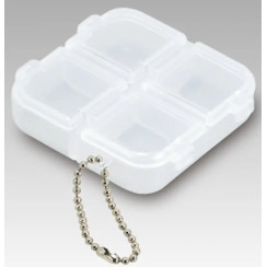 Meiho Square 4 Case 66x66x18mm Clear Box