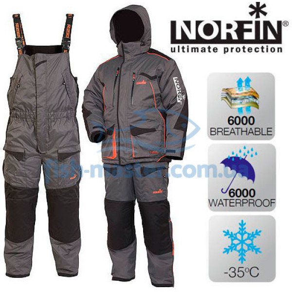 Winter suit Norfin Discovery Gray (-35°) XL-L