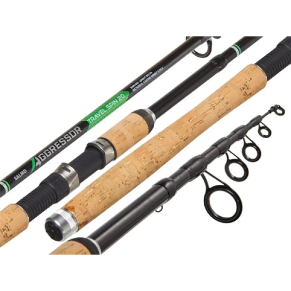 Вудлище спінінгове телескопічне Salmo Aggressor TRAVEL SPIN 20 5-20g 2.4m (5424-240)