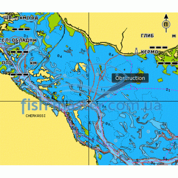 Карта Navionics Дніпро (повне покриття) SonarChartsLive