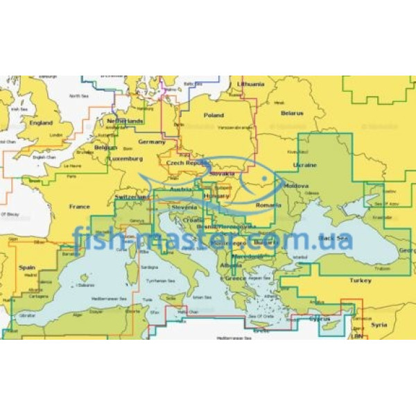 Карта Navionics Дніпро та Середземне-Чорне море