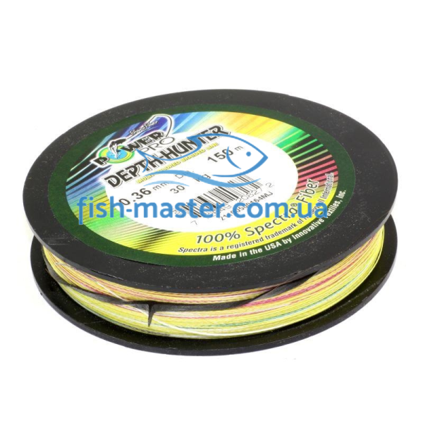 Шнур Power Pro 150m Depth-Hunter Multi Color 0.10mm 5kg/11lb