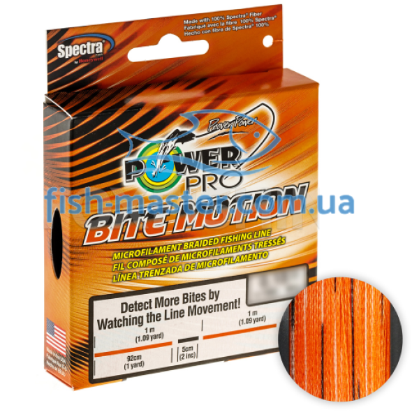 Cord Power Pro 1600m Bite Mo Orange/Black 0.15mm 9kg/20lb