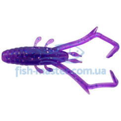 Silicone Reins DELTA SHRIMP 567 Lilac silver and blue flake 12 pcs