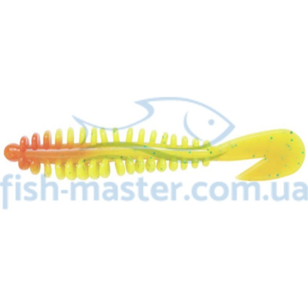 Silicone Reins ROCKVIBE GRUB 4" 308 Marble chart orange 8 pcs