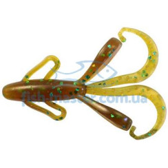 Silicone Reins HOG 3.5" 565 Motoroil Green Flake 8 pcs