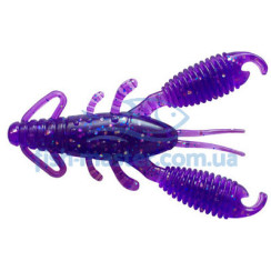 Silicone Reins Ring Craw Mini 2.5" 567 Lilac Silver and Blue Flake 10 pcs