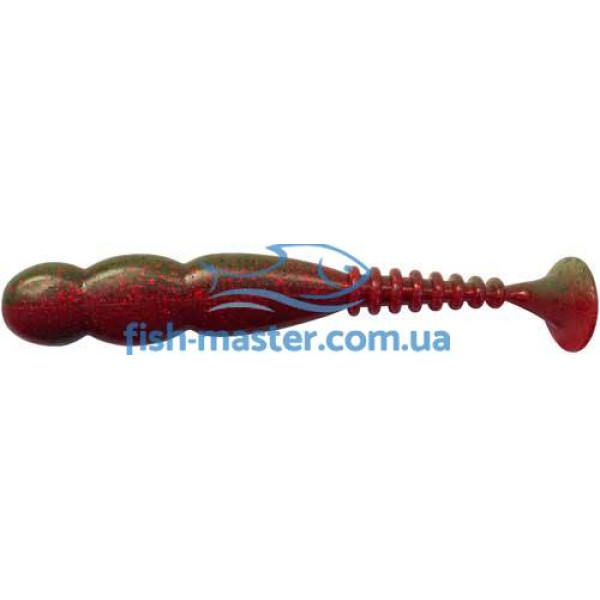 Silicone Reins FAT ROCKVIBE SHAD 4" B20 Tomato Craw 6pcs