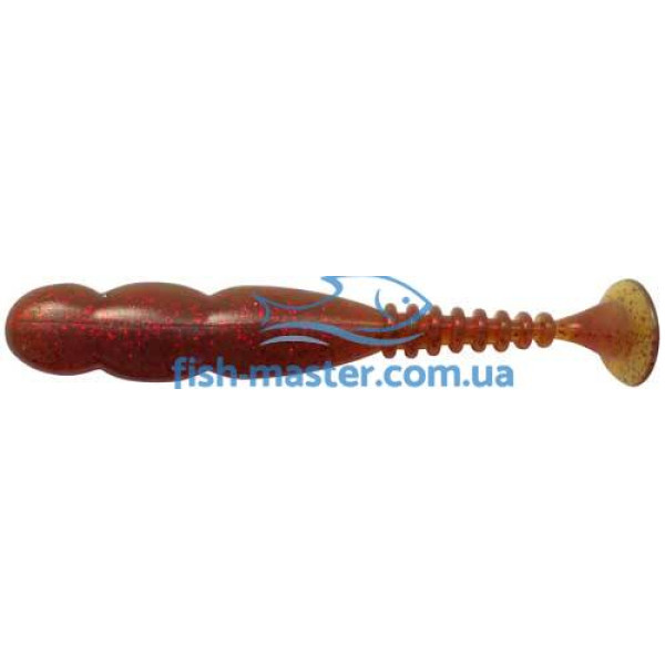 Силикон Reins FAT ROCKVIBE SHAD 4" 566 Motor Oil Red Flake 6шт