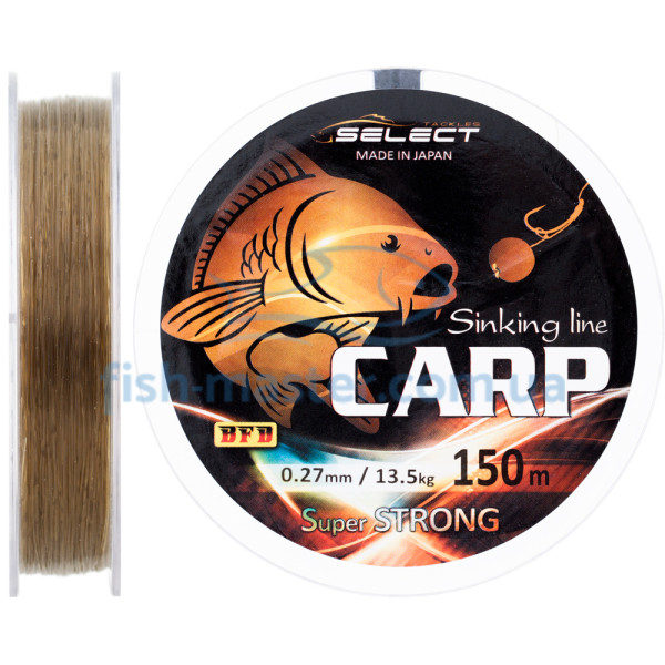 Line Select Carp 0.27 green/brown, 13.5 kg 150m