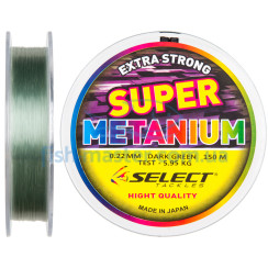 Select Metanium 0.22mm fishing line, 6.0 kg, dark green, 150 m