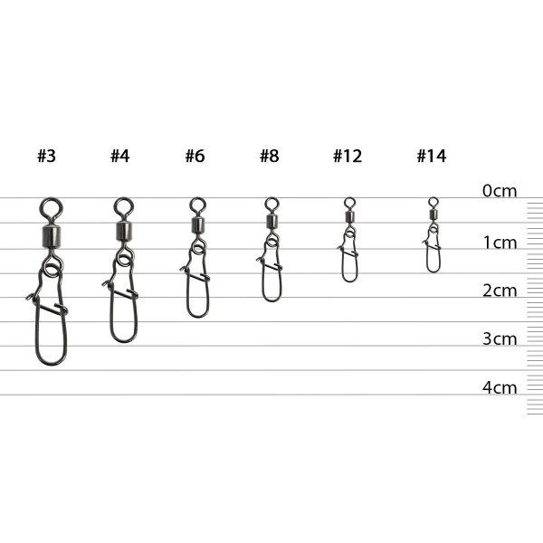 Вертлюжок с застежкой Select Basic Swivel Snap #3 (7 шт/уп)