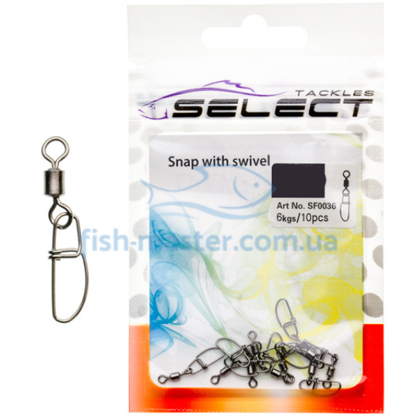 Вертлюжок із застібкою Select SF0036 size 1, 7 шт.