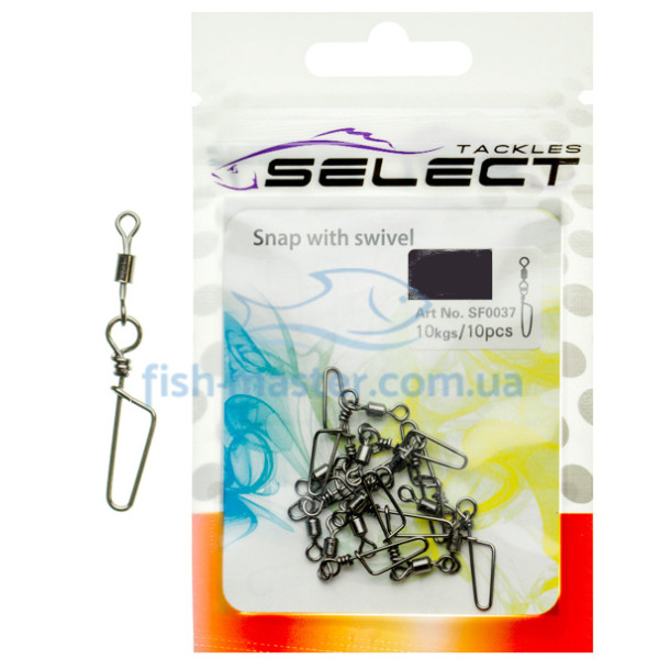 Вертлюжок с застежкой Select SF0037 size 6, 10 шт.