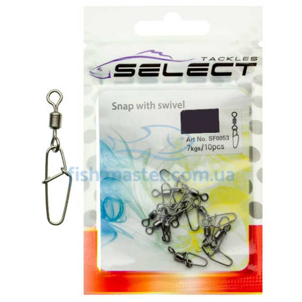 Вертлюжок с застежкой Select SF0053 size 12, 10 шт.