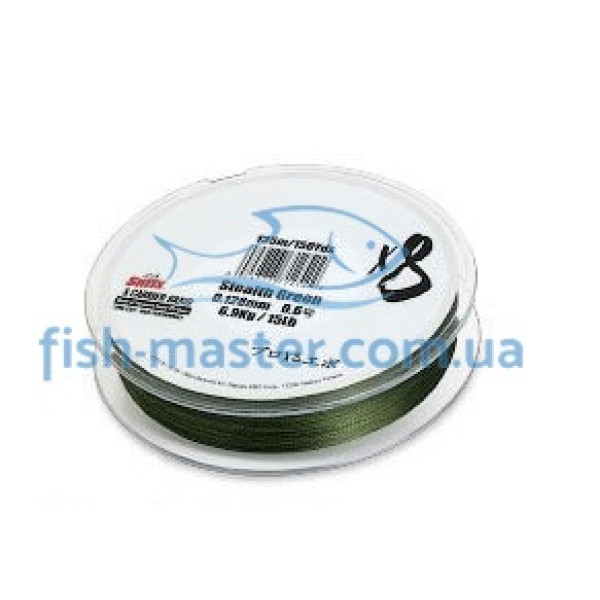 Cord Sufix X8 150m 0.20mm 17.5kg/39lb stealth green
