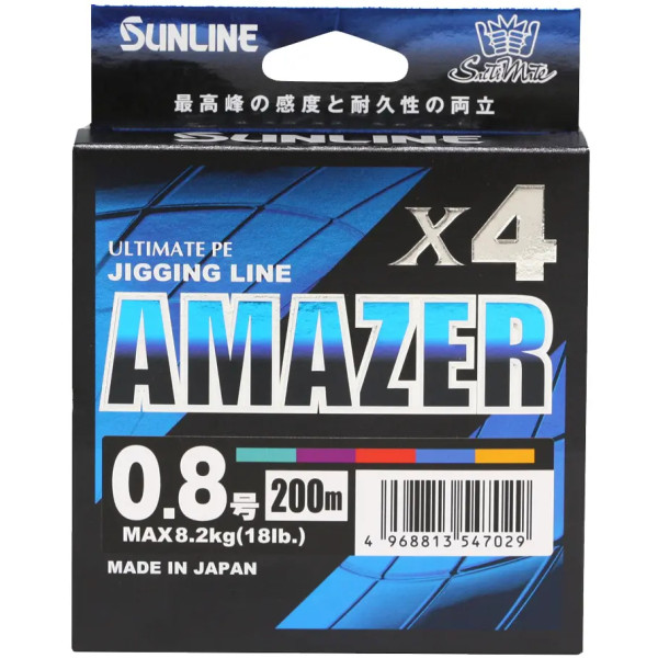Cord Sunline SM Amazer X4 200m (multicolor) #1.5/0.205mm 32lb/14.5kg