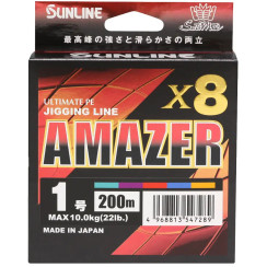 Cord Sunline SM Amazer X8 200m (multicolor)) #0.8/0.148mm 19lb/8.6kg