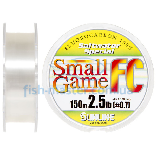 Флюорокарбон Sunline SWS Small Game FC 150м 0.138мм 2.5LB/1.12кг матч/тонущ.