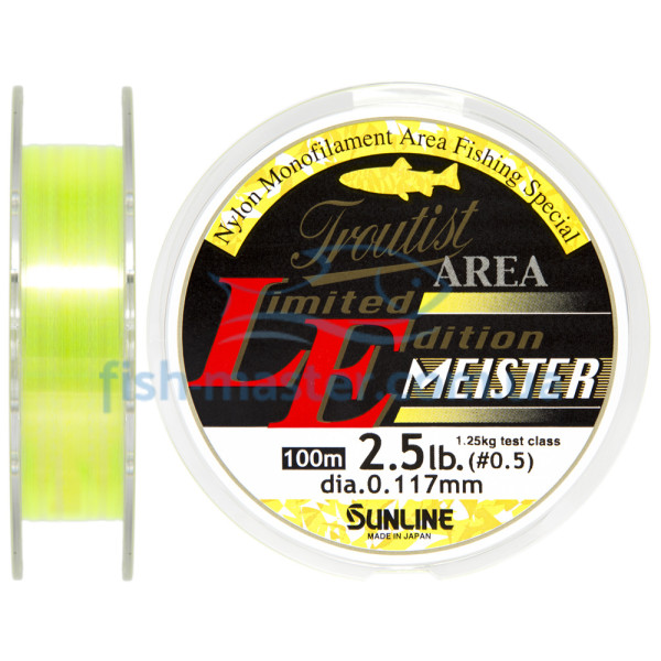 Line Sunline Troutist Area LE Meister 100m #0.5/0.117mm 1.25kg