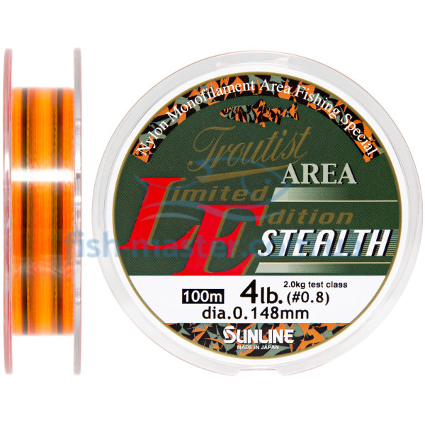 Леска Sunline Troutist Area LE Stealth 100m #0.8/0.148mm 2кг